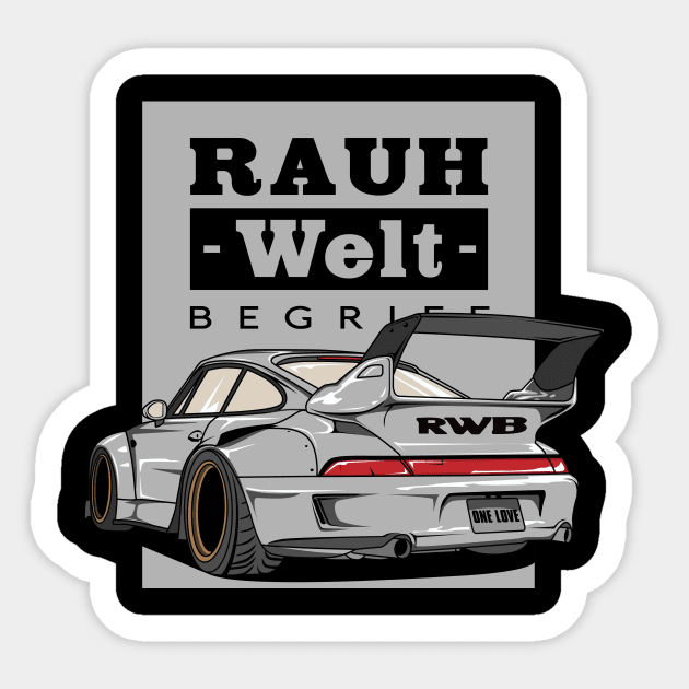 RWB-Grey one love Sticker by melsa